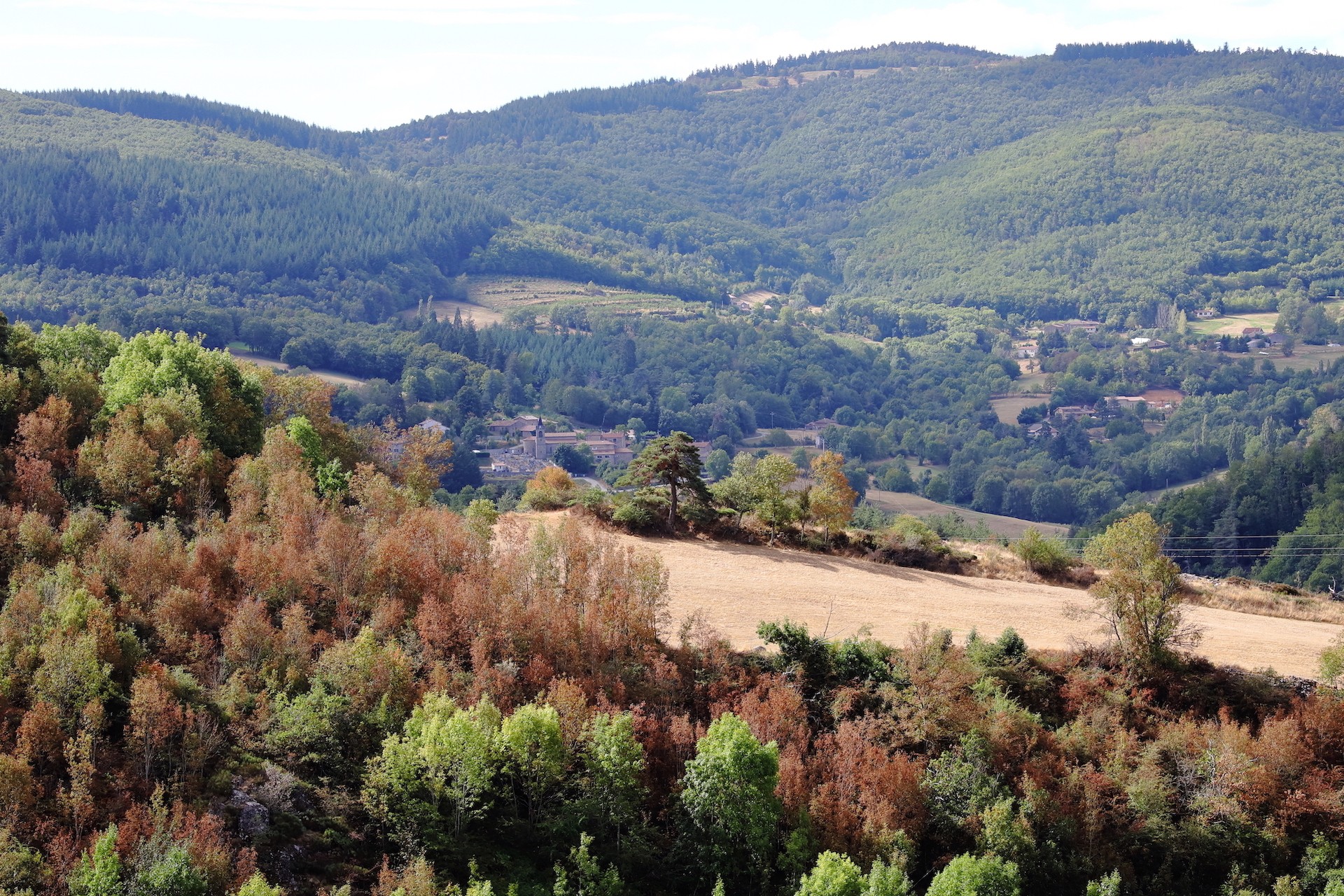 Le Serre de la Roue depuis le Col du Mazel