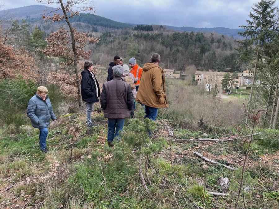 02 le groupe au sommet de la parcelle