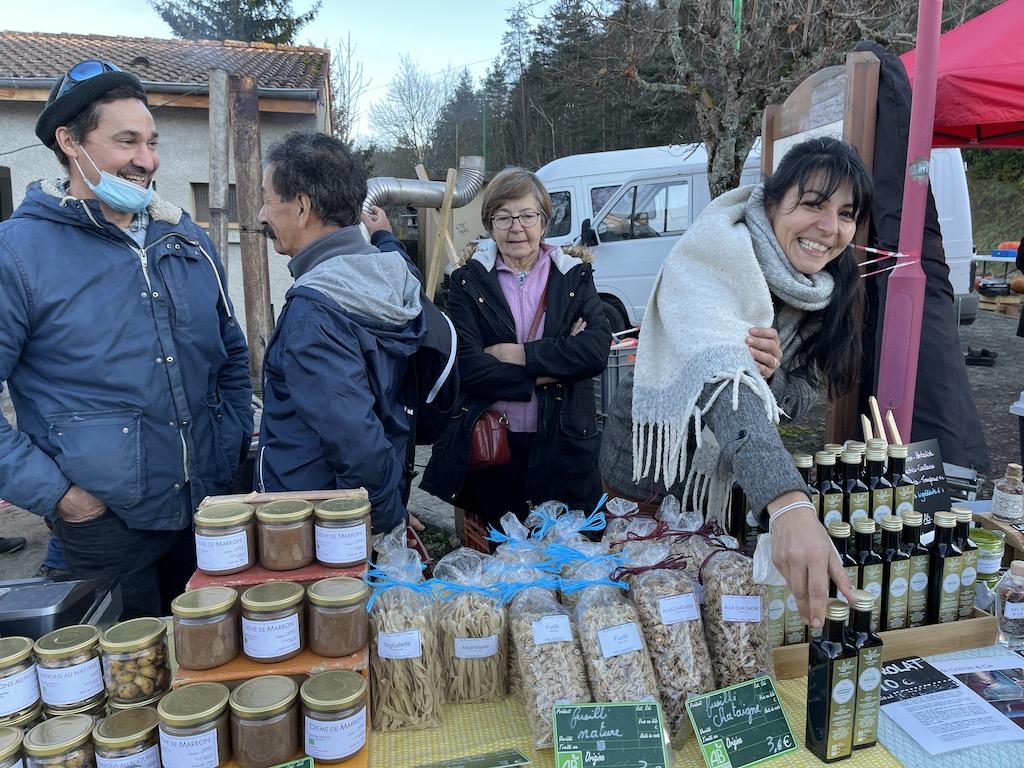 Le stand d'Alexandre et Isabelle Frattini