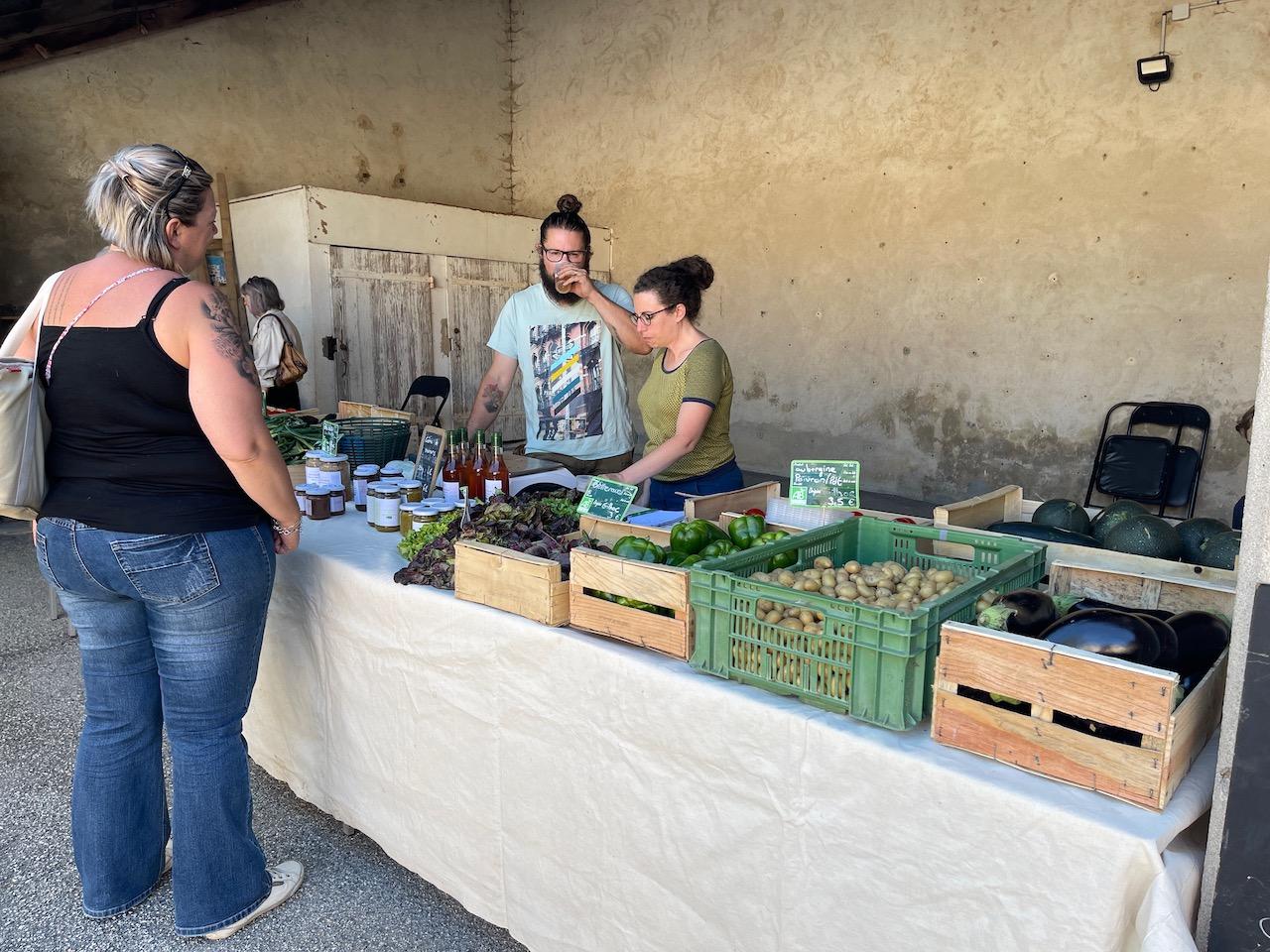 Ils sont frais, mes légumes (la Ferme du Paon)