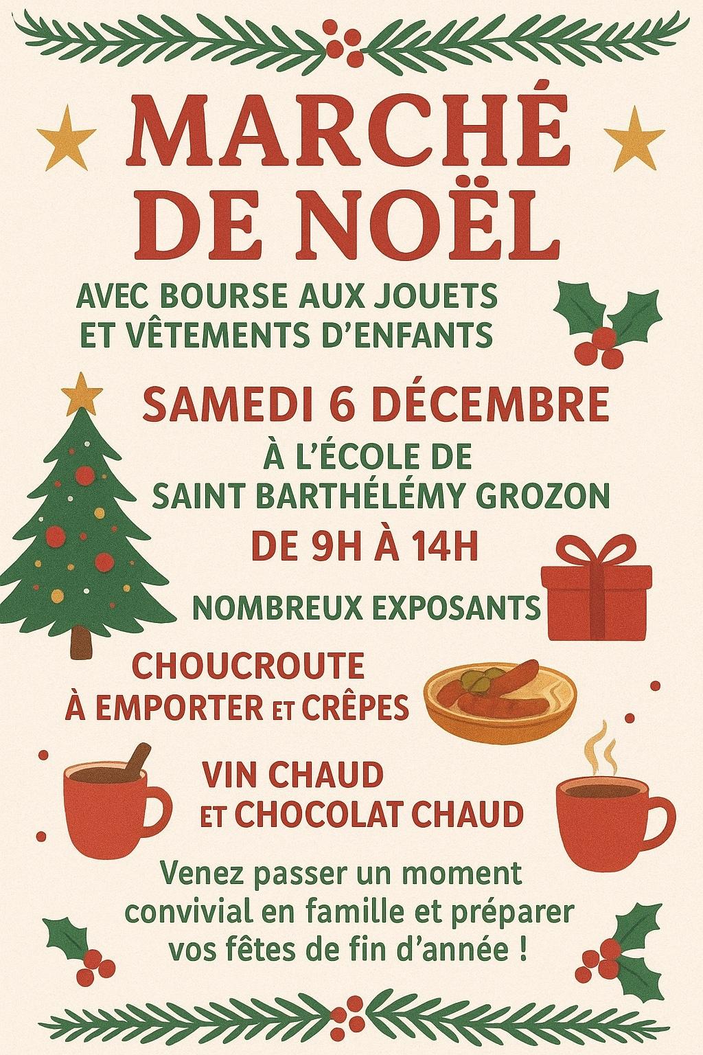 Affiche amicale lai que marche de noe l 06 dec 25