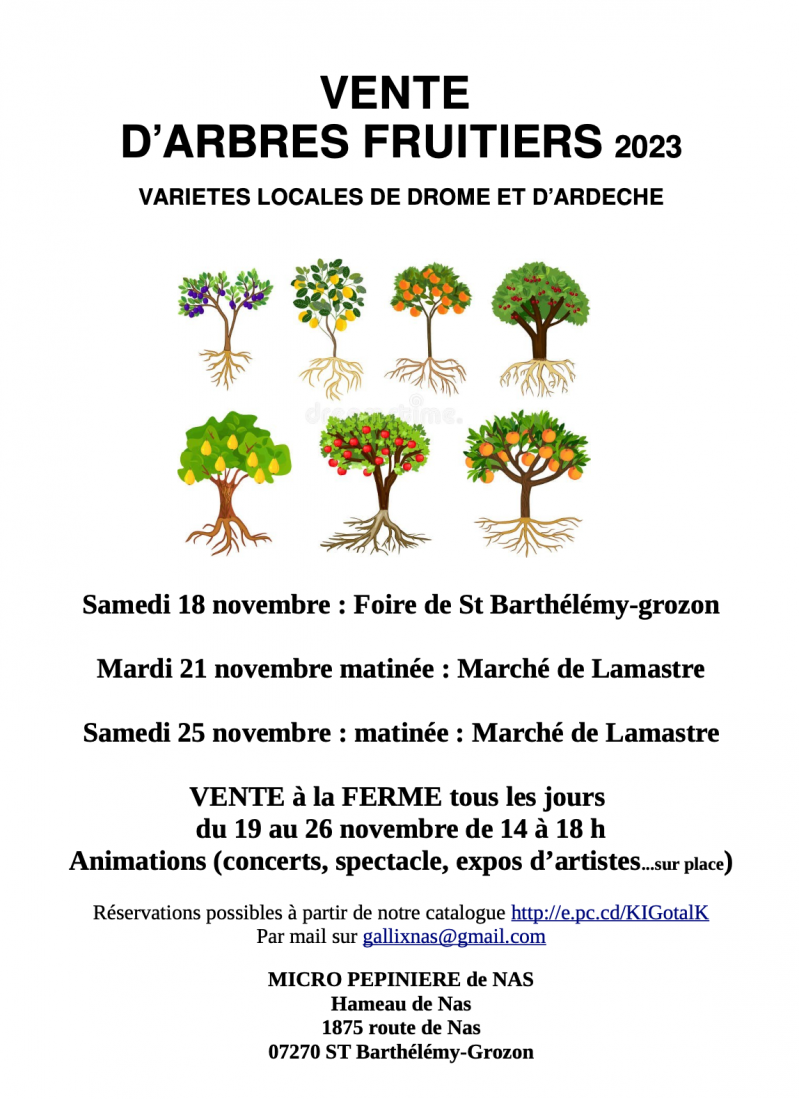 Affiche arbres fruitiers thomas gallix