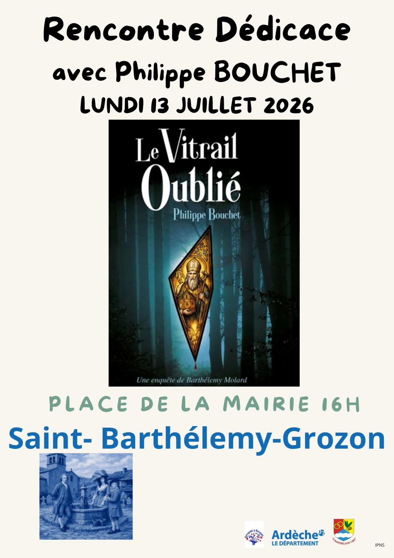 Affiche de dicace philippe bouchet
