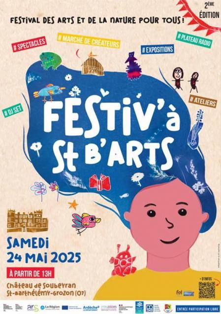 Affiche festiv a st b arts avec programme