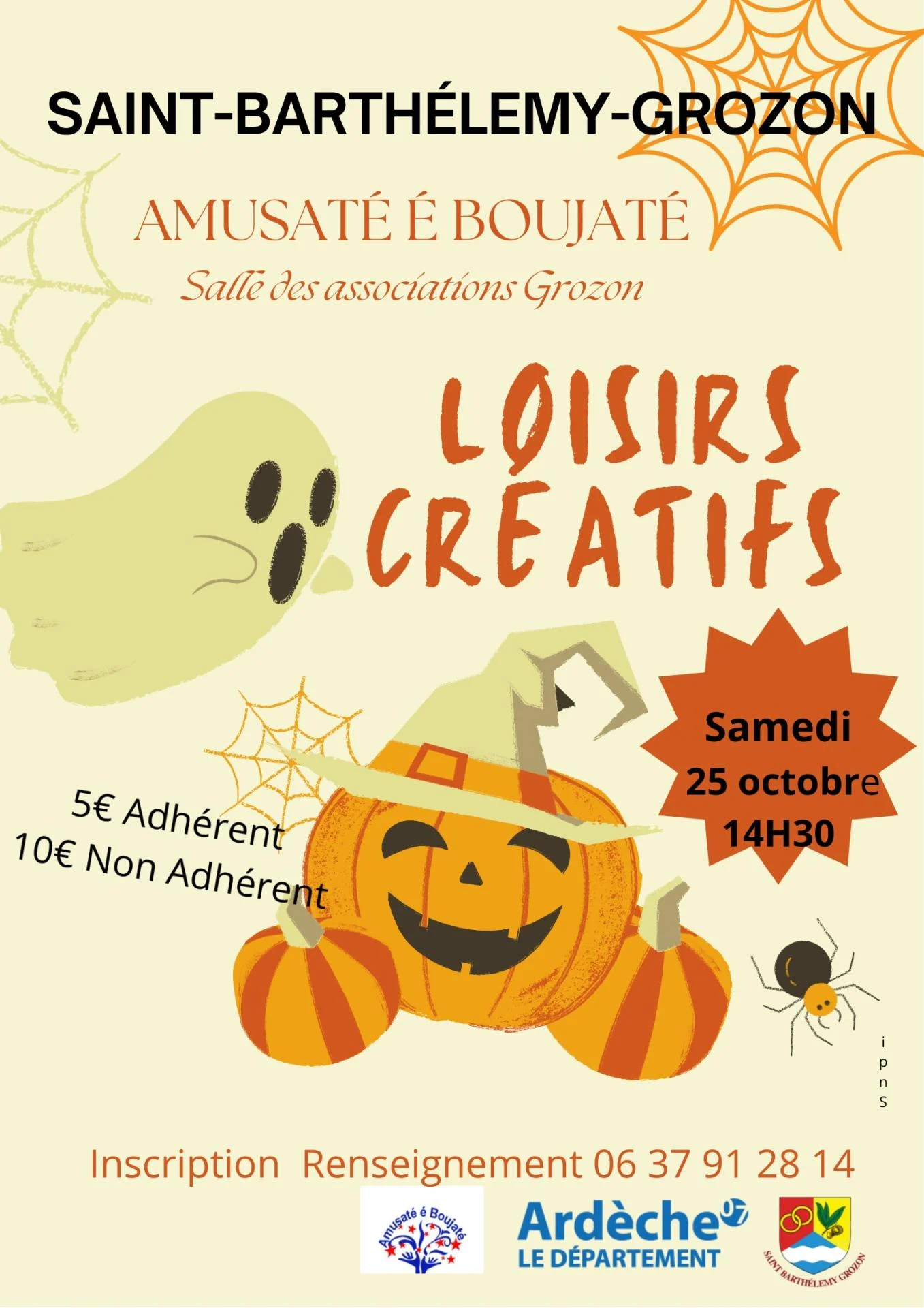 Affiche loisirs cre atifs 25 oct 25