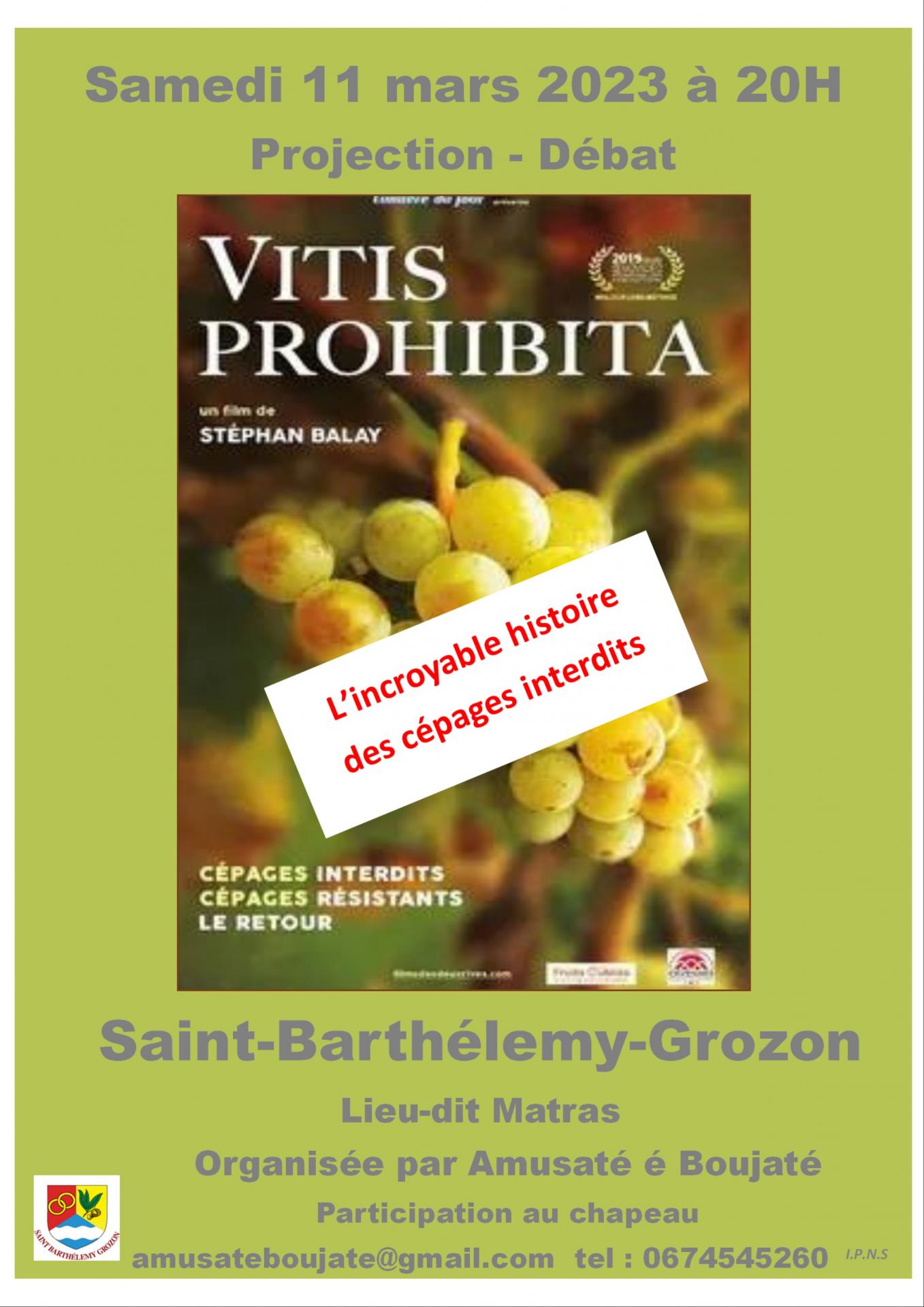 Affiche vitis prohibita 11 mar 23