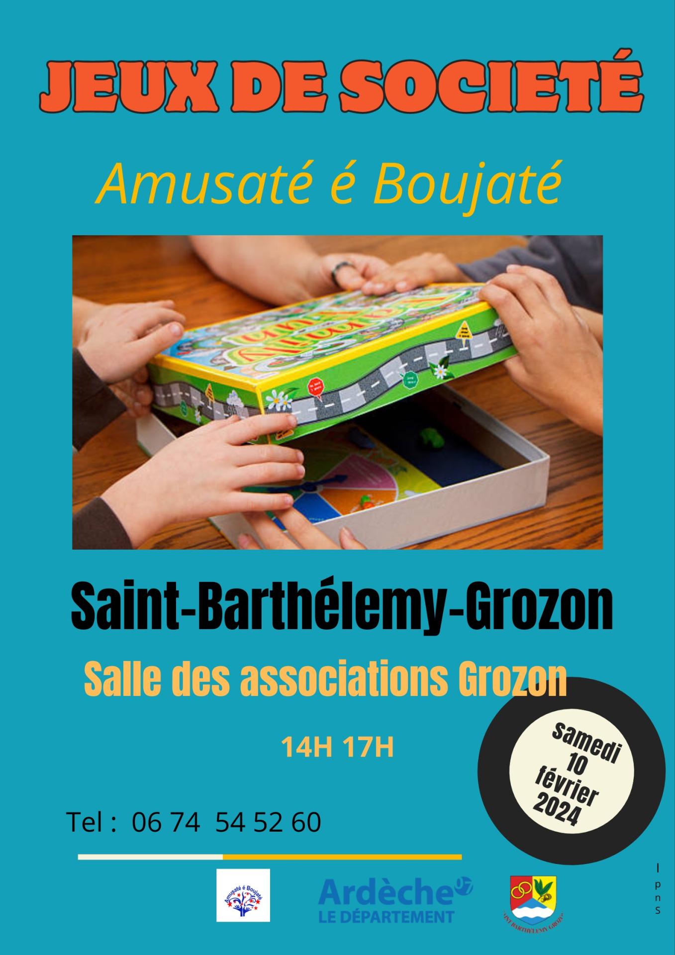 Amusate e boujate affiche jeux de socie te 