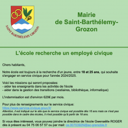 Annonce service civique ecole 19 avr 24 carre e