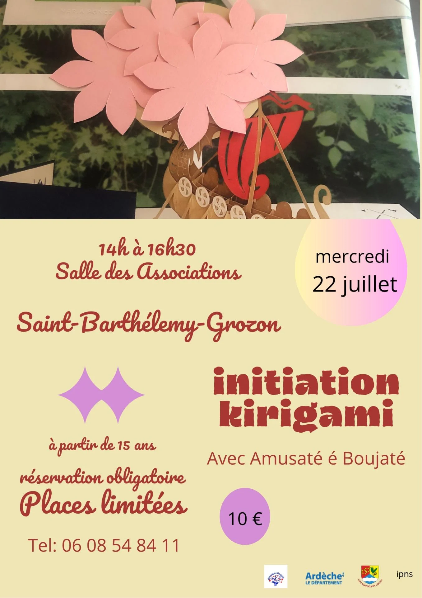 Atelier d initiation kirigami 22 jul 26