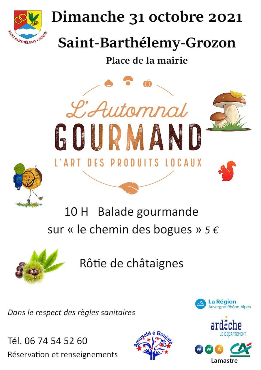 Automnal gourmand l affiche amusate e boujate