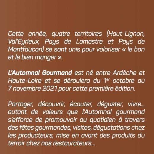 Automnal gourmand les objectifs