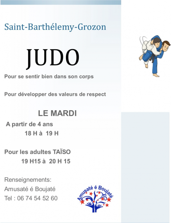 Reprise Judo et Taïzo