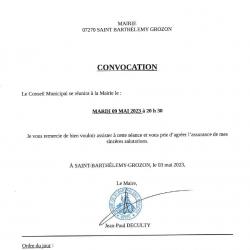 Convocation cm 09 05 2023