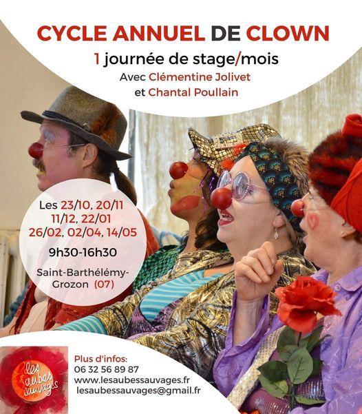 Cycle de stages de clown les aubes sauvages