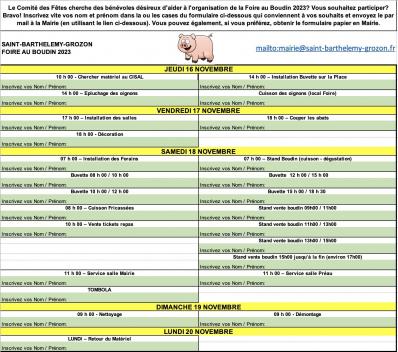 Formulaire d inscription des be ne voles 1