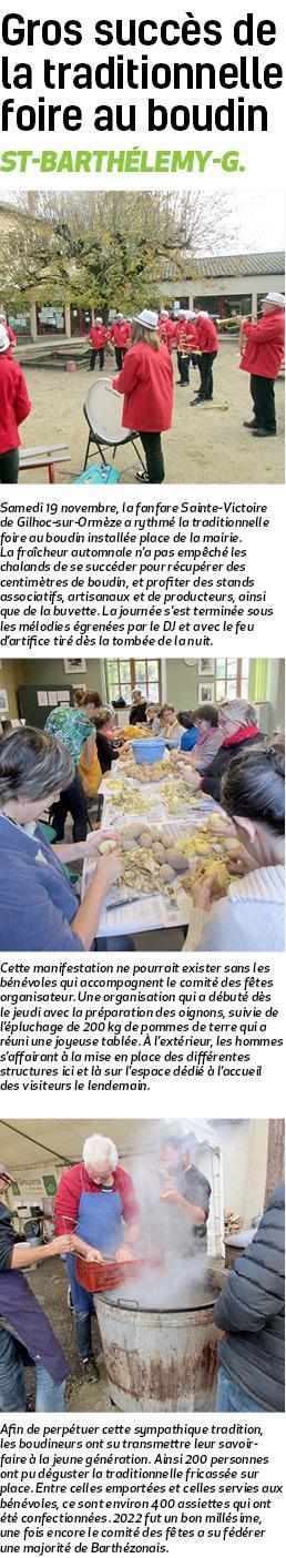 Hebdo arde che article foire au boudin