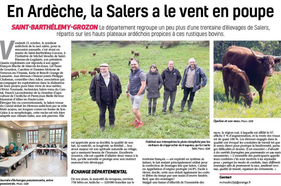 Hebdo arde che syndicat salers re union sbg 21 oct 22