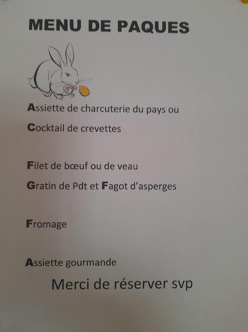 Le menu pascal