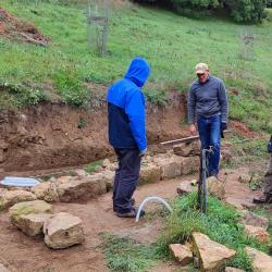 Murs de pierres se ches