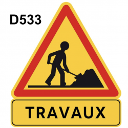 Panneau travaux