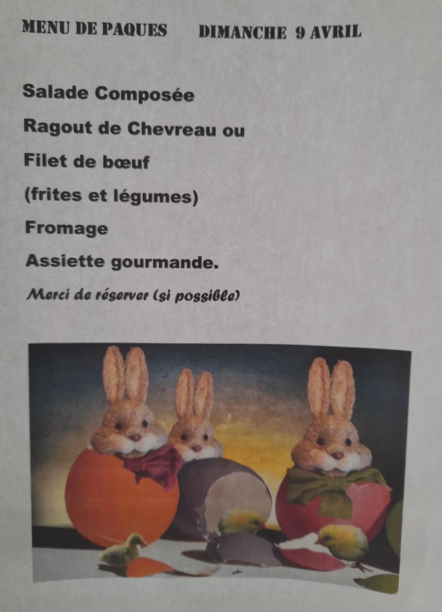 St barth menu de pa ques